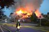 Bild - Landkrug brennt in Mielkendorf bis auf die Grundmauern nieder