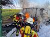 Bild - Trecker brennt völlig aus – 35 Einsatzkräfte im Einsatz