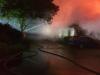 Bild - Großbrand in Schülp bei Nortorf, Reetdachgebäude brennt nieder