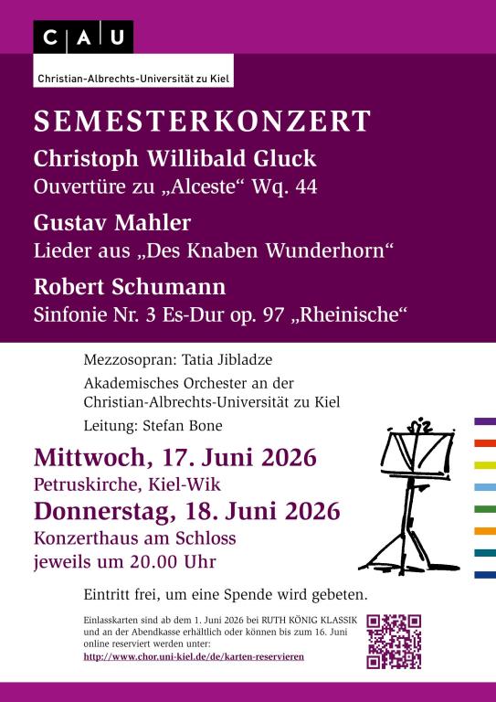 Semesterkonzert des Akademischen Orchesters an der CAU Kiel