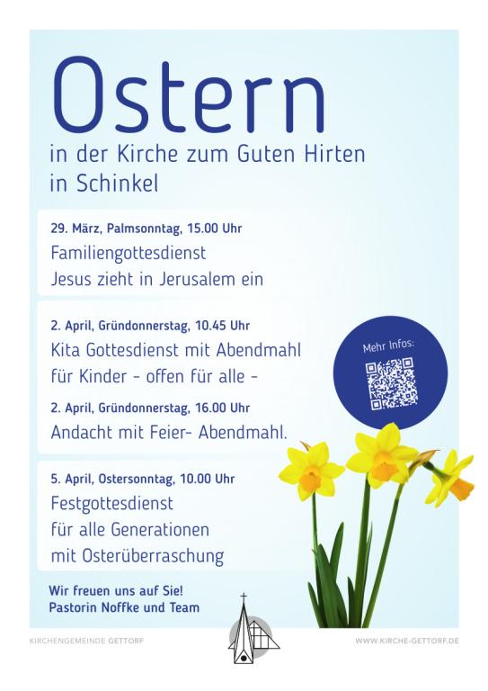 Festgottesdienst für alle Generationen mit Osterüberraschung