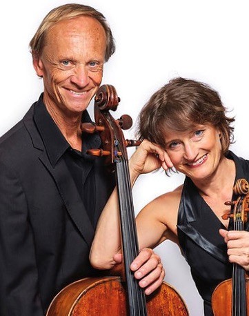 Helene Pohl (Violine) und Rolf Gjelsten (Cello)