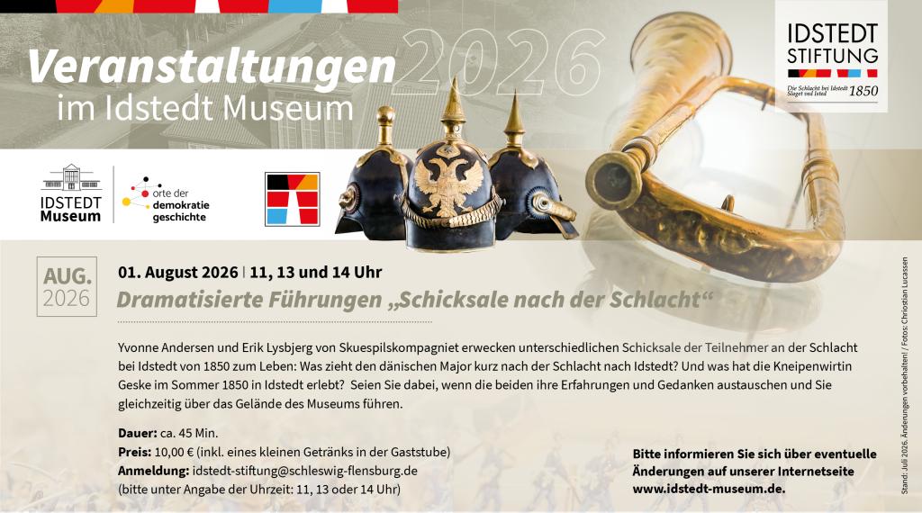 Veranstaltungen im Idstedt Museum 2026