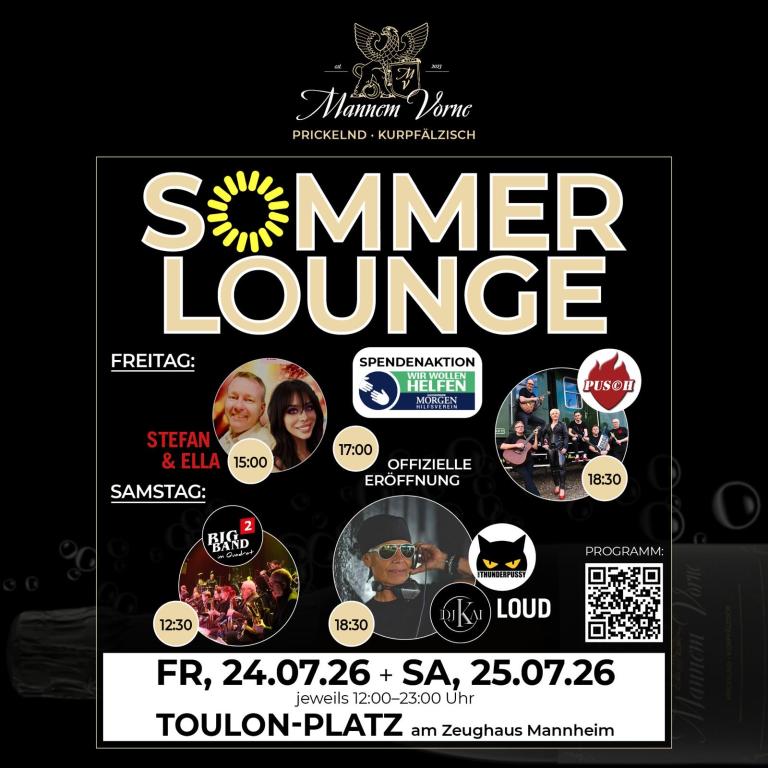 SOMMERLOUNGE: Bubbles & Beats in der Mannheimer Innenstadt