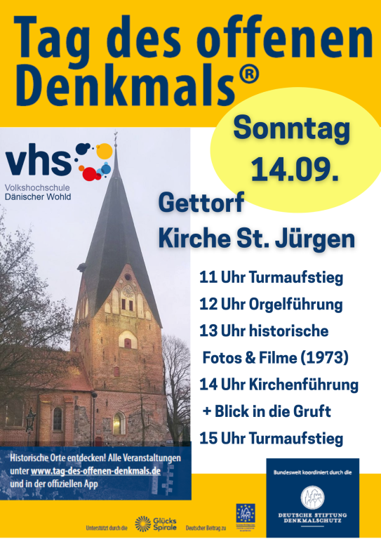 Tag des offenen Denkmals - St. Jürgen-Kirche zu Gettorf